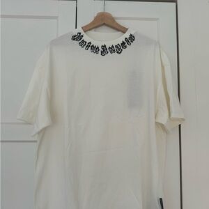Palm Angels White Short Sleeve Tee